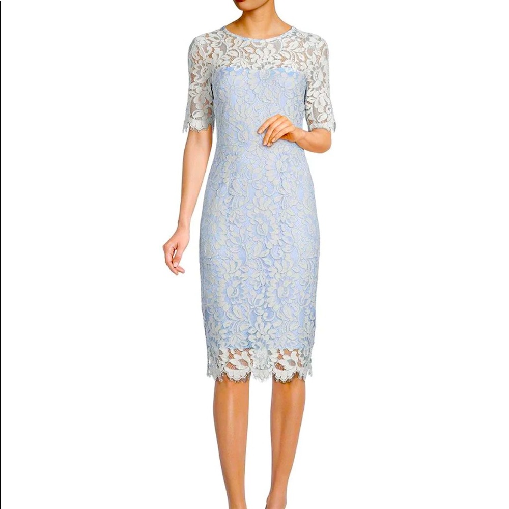 Eliza J floral lace sheath like new size 14